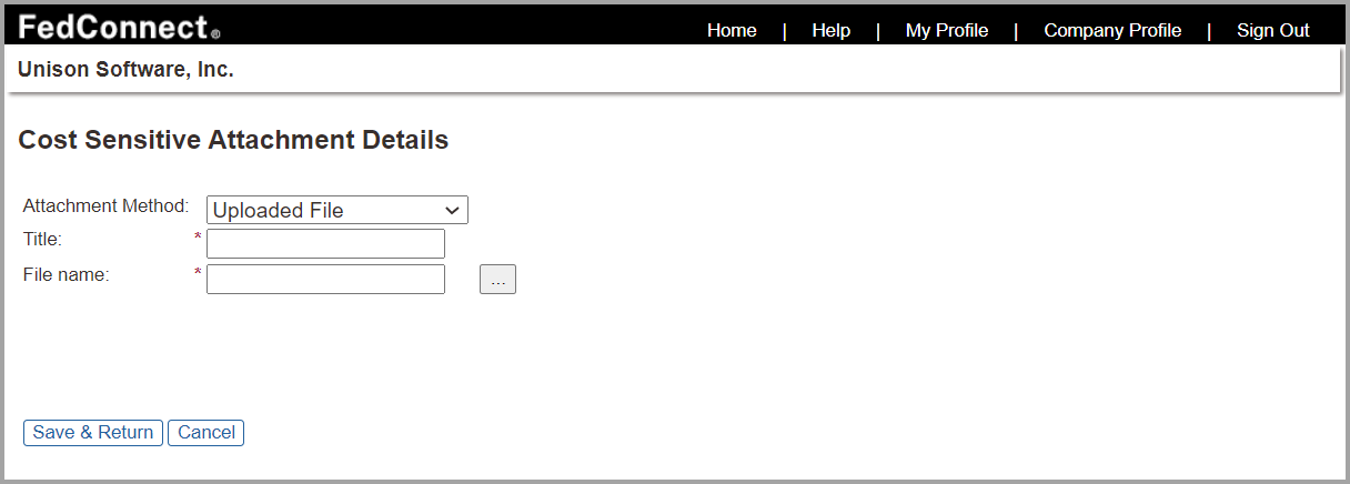 Cost Sensitive Attachment Details Page